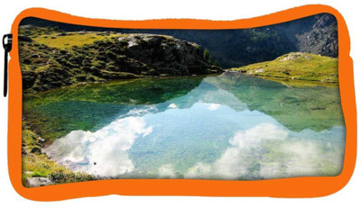 

Snoogg Eco Friendly Canvas Reflection Water Designer Student Pen Pencil Case Coin Purse Pouch Cosmetic Makeup Bag (ORANGE) Pouch(Multicolor)