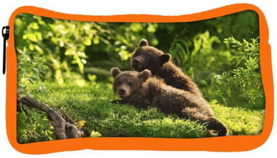 

Snoogg Eco Friendly Canvas Babies Bear Designer Student Pen Pencil Case Coin Purse Pouch Cosmetic Makeup Bag (ORANGE) Pouch(Multicolor)