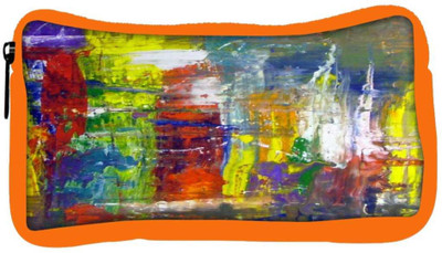 

Snoogg Eco Friendly Canvas Wall Art Abstract Painting Student Pen Pencil Case Coin Purse Pouch Cosmetic Makeup Bag (ORANGE) Pouch(Multicolor)