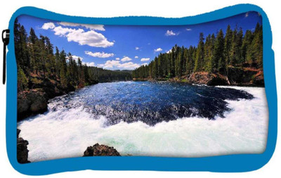

Snoogg Eco Friendly Canvas Waterfall Designer Student Pen Pencil Case Coin Purse Pouch Cosmetic Makeup Bag (BLUE) Pouch(Multicolor)