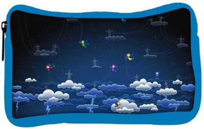 

Snoogg Eco Friendly Canvas Clouds And Towers Designer Student Pen Pencil Case Coin Purse Pouch Cosmetic Makeup Bag (BLUE) Pouch(Multicolor)