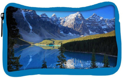 

Snoogg Eco Friendly Canvas White Mountain Designer Student Pen Pencil Case Coin Purse Pouch Cosmetic Makeup Bag (BLUE) Pouch(Multicolor)