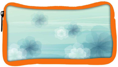 

Snoogg Eco Friendly Canvas Floral Abstract Design Designer Student Pen Pencil Case Coin Purse Pouch Cosmetic Makeup Bag (ORANGE) Pouch(Multicolor)