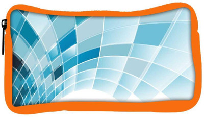 

Snoogg Eco Friendly Canvas Blue Squares Abstract Designer Student Pen Pencil Case Coin Purse Pouch Cosmetic Makeup Bag (ORANGE) Pouch(Multicolor)