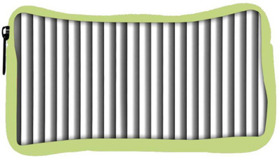 

Snoogg Eco Friendly Canvas Grey Vertical Lines Abstract Designer Student Pen Pencil Case Coin Purse Pouch Cosmetic Makeup Bag (GREEN) Pouch(Multicolor)