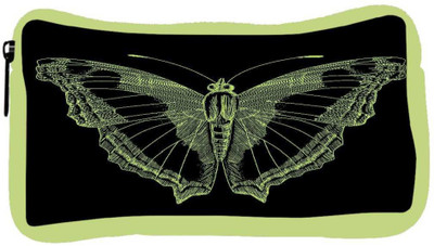 

Snoogg Eco Friendly Canvas Bright Butterfly On Black Bacground Student Pen Pencil Case Coin Purse Pouch Cosmetic Makeup Bag (GREEN) Pouch(Multicolor)
