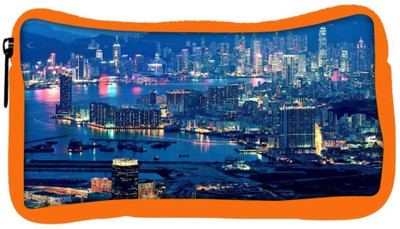 

Snoogg Eco Friendly Canvas Lake Side City Designer Student Pen Pencil Case Coin Purse Pouch Cosmetic Makeup Bag (ORANGE) Pouch(Multicolor)
