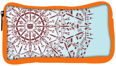 

Snoogg Eco Friendly Canvas Abstract Snowflake Designer Student Pen Pencil Case Coin Purse Pouch Cosmetic Makeup Bag (ORANGE) Pouch(Multicolor)