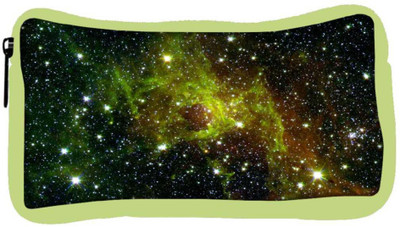 

Snoogg Eco Friendly Canvas Galaxy Designer Student Pen Pencil Case Coin Purse Pouch Cosmetic Makeup Bag (GREEN) Pouch(Multicolor)