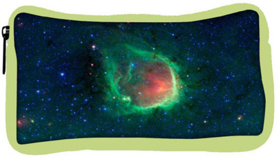 

Snoogg Eco Friendly Canvas Hole In Galaxy Designer Student Pen Pencil Case Coin Purse Pouch Cosmetic Makeup Bag (GREEN) Pouch(Multicolor)