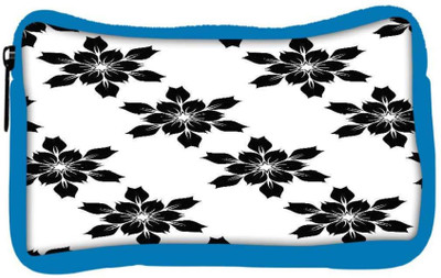 

Snoogg Eco Friendly Canvas Black Flower Designer Student Pen Pencil Case Coin Purse Pouch Cosmetic Makeup Bag (BLUE) Pouch(Multicolor)