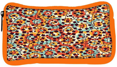 

Snoogg Eco Friendly Canvas Abstract Floral Background Student Pen Pencil Case Coin Purse Pouch Cosmetic Makeup Bag (ORANGE) Pouch(Multicolor)