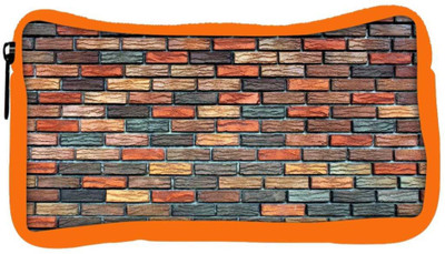 

Snoogg Eco Friendly Canvas Colorful Bricks Designer Student Pen Pencil Case Coin Purse Pouch Cosmetic Makeup Bag (ORANGE) Pouch(Multicolor)