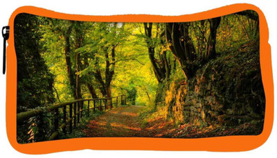 

Snoogg Eco Friendly Canvas Forest Way Designer Student Pen Pencil Case Coin Purse Pouch Cosmetic Makeup Bag (ORANGE) Pouch(Multicolor)