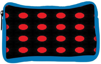 

Snoogg Eco Friendly Canvas Red Spots Black Pattern Designer Student Pen Pencil Case Coin Purse Pouch Cosmetic Makeup Bag (BLUE) Pouch(Multicolor)