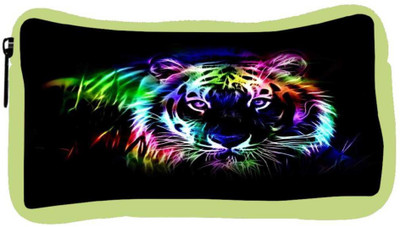 

Snoogg Eco Friendly Canvas Neon Tiger Outline 2669 Student Pen Pencil Case Coin Purse Pouch Cosmetic Makeup Bag (GREEN) Pouch(Multicolor)