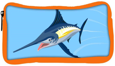 

Snoogg Eco Friendly Canvas Blue Marlin Fish Jumping Retro Student Pen Pencil Case Coin Purse Pouch Cosmetic Makeup Bag (ORANGE) Pouch(Multicolor)