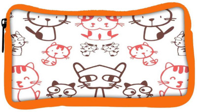 

Snoogg Eco Friendly Canvas Kitties Cute Student Pen Pencil Case Coin Purse Pouch Cosmetic Makeup Bag (ORANGE) Pouch(Multicolor)