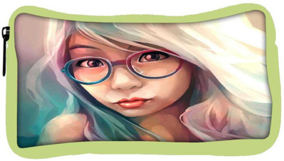 

Snoogg Eco Friendly Canvas Hipster Girl 2853 Student Pen Pencil Case Coin Purse Pouch Cosmetic Makeup Bag (GREEN) Pouch(Multicolor)