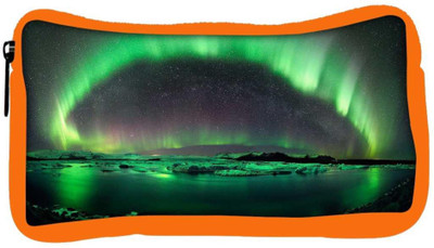 

Snoogg Eco Friendly Canvas Green Layered Island Designer Student Pen Pencil Case Coin Purse Pouch Cosmetic Makeup Bag (ORANGE) Pouch(Multicolor)