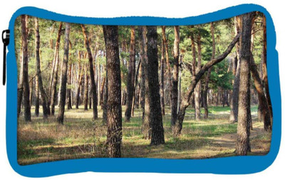 

Snoogg Eco Friendly Canvas Summer Forest Designer Student Pen Pencil Case Coin Purse Pouch Cosmetic Makeup Bag (BLUE) Pouch(Multicolor)
