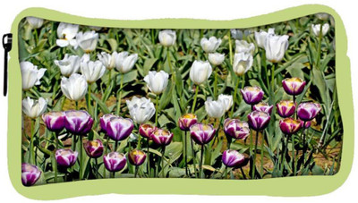 

Snoogg Eco Friendly Canvas Colorful Tulips Student Pen Pencil Case Coin Purse Pouch Cosmetic Makeup Bag (GREEN) Pouch(Multicolor)