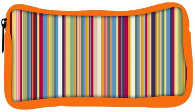 

Snoogg Eco Friendly Canvas Super Lining Pattern 2538 Student Pen Pencil Case Coin Purse Pouch Cosmetic Makeup Bag (ORANGE) Pouch(Multicolor)