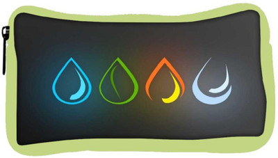 

Snoogg Eco Friendly Canvas Colorful Drops Designer Student Pen Pencil Case Coin Purse Pouch Cosmetic Makeup Bag (GREEN) Pouch(Multicolor)