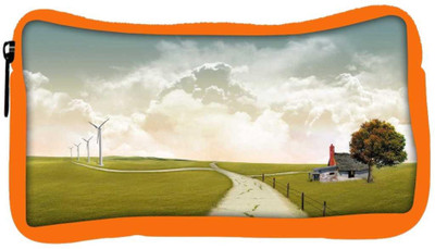 

Snoogg Eco Friendly Canvas Pathway Road Designer Student Pen Pencil Case Coin Purse Pouch Cosmetic Makeup Bag (ORANGE) Pouch(Multicolor)