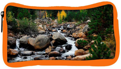 

Snoogg Eco Friendly Canvas Big Stones Designer Student Pen Pencil Case Coin Purse Pouch Cosmetic Makeup Bag (ORANGE) Pouch(Multicolor)
