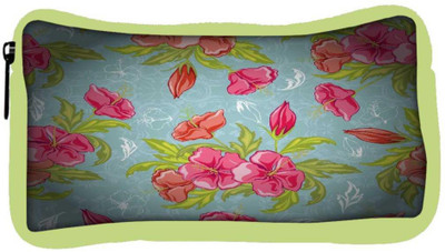 

Snoogg Eco Friendly Canvas Red Flower Pattern Designer Student Pen Pencil Case Coin Purse Pouch Cosmetic Makeup Bag (GREEN) Pouch(Multicolor)