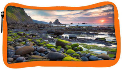 

Snoogg Eco Friendly Canvas Green Pebble Stone Designer Student Pen Pencil Case Coin Purse Pouch Cosmetic Makeup Bag (ORANGE) Pouch(Multicolor)