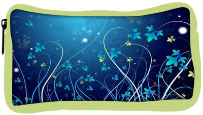 

Snoogg Eco Friendly Canvas Blue Petals Designer Student Pen Pencil Case Coin Purse Pouch Cosmetic Makeup Bag (GREEN) Pouch(Multicolor)
