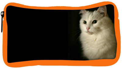 

Snoogg Eco Friendly Canvas Persian Cat Designer Student Pen Pencil Case Coin Purse Pouch Cosmetic Makeup Bag (ORANGE) Pouch(Multicolor)