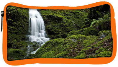 

Snoogg Eco Friendly Canvas Big Waterfall Designer Student Pen Pencil Case Coin Purse Pouch Cosmetic Makeup Bag (ORANGE) Pouch(Multicolor)