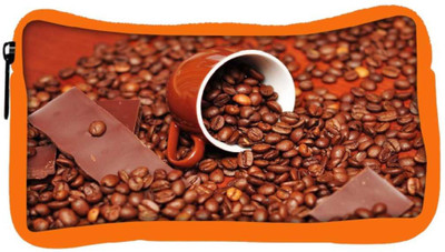 

Snoogg Eco Friendly Canvas Chocolate Coffee Designer Student Pen Pencil Case Coin Purse Pouch Cosmetic Makeup Bag (ORANGE) Pouch(Multicolor)