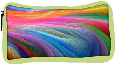 

Snoogg Eco Friendly Canvas Colored Feathers Designer Student Pen Pencil Case Coin Purse Pouch Cosmetic Makeup Bag (GREEN) Pouch(Multicolor)