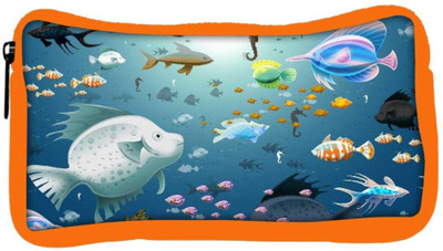 

Snoogg Eco Friendly Canvas Multiple Fish Designer Student Pen Pencil Case Coin Purse Pouch Cosmetic Makeup Bag (ORANGE) Pouch(Multicolor)