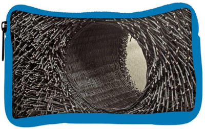 

Snoogg Eco Friendly Canvas Abstract Hole Basket Designer Student Pen Pencil Case Coin Purse Pouch Cosmetic Makeup Bag (BLUE) Pouch(Multicolor)