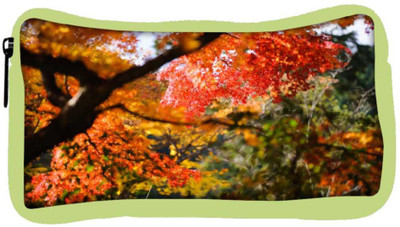

Snoogg Eco Friendly Canvas Red Leaves Tree Designer Student Pen Pencil Case Coin Purse Pouch Cosmetic Makeup Bag (GREEN) Pouch(Multicolor)