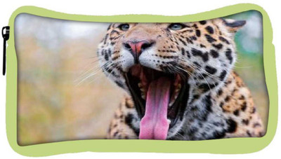 

Snoogg Eco Friendly Canvas Leopard Designer Student Pen Pencil Case Coin Purse Pouch Cosmetic Makeup Bag (GREEN) Pouch(Multicolor)