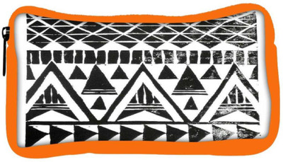 

Snoogg Eco Friendly Canvas Sketch Aztec Student Pen Pencil Case Coin Purse Pouch Cosmetic Makeup Bag (ORANGE) Pouch(Multicolor)