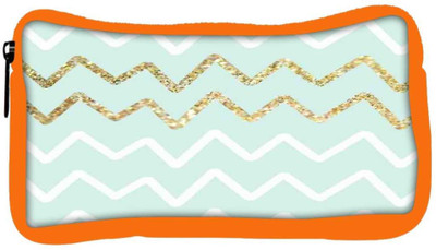

Snoogg Eco Friendly Canvas Chevron Blue Student Pen Pencil Case Coin Purse Pouch Cosmetic Makeup Bag (ORANGE) Pouch(Multicolor)