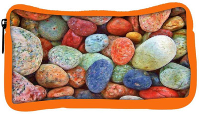 

Snoogg Eco Friendly Canvas Colourful Stones Student Pen Pencil Case Coin Purse Pouch Cosmetic Makeup Bag (ORANGE) Pouch(Multicolor)
