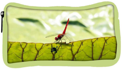 

Snoogg Eco Friendly Canvas Bloody Red Dragonfly Designer Student Pen Pencil Case Coin Purse Pouch Cosmetic Makeup Bag (GREEN) Pouch(Multicolor)