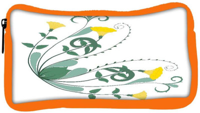 

Snoogg Eco Friendly Canvas Retro Floral Frame Corner Student Pen Pencil Case Coin Purse Pouch Cosmetic Makeup Bag (ORANGE) Pouch(Multicolor)