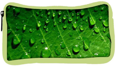 

Snoogg Eco Friendly Canvas Dew Drops Student Pen Pencil Case Coin Purse Pouch Cosmetic Makeup Bag (GREEN) Pouch(Multicolor)