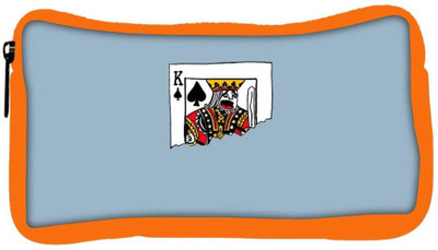 

Snoogg Eco Friendly Canvas The King Ripped In Half Designer Student Pen Pencil Case Coin Purse Pouch Cosmetic Makeup Bag (ORANGE) Pouch(Multicolor)