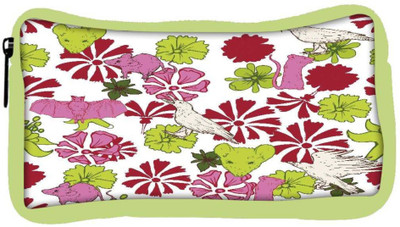 

Snoogg Eco Friendly Canvas Birds And Rats Designer Student Pen Pencil Case Coin Purse Pouch Cosmetic Makeup Bag (GREEN) Pouch(Multicolor)