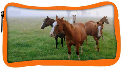 

Snoogg Eco Friendly Canvas Horses In Garden Designer Student Pen Pencil Case Coin Purse Pouch Cosmetic Makeup Bag (ORANGE) Pouch(Multicolor)